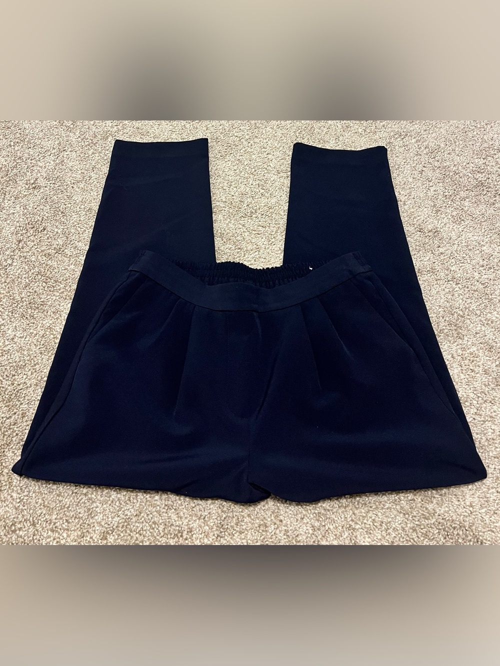 Ann Taylor Navy Pull-On Shorts with Attached Leggings